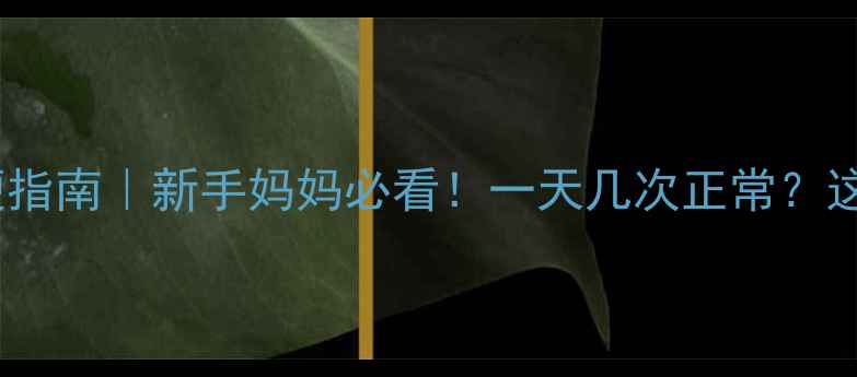 图片 十个月宝宝排便指南｜新手妈妈必看！一天几次正常？这些信号要警惕1