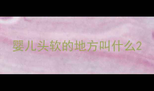 图片 婴儿头软的地方叫什么2