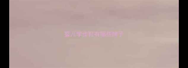图片 婴儿学步鞋有哪些牌子