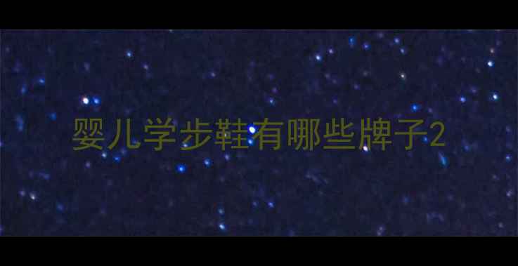 图片 婴儿学步鞋有哪些牌子2