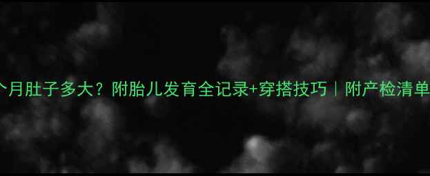 图片 孕六个月肚子多大？附胎儿发育全记录+穿搭技巧｜附产检清单👶🏻2