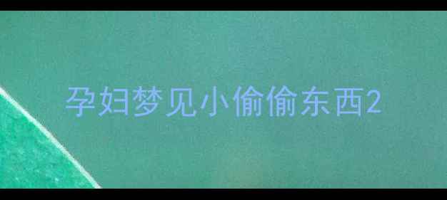 图片 孕妇梦见小偷偷东西2