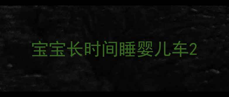 图片 宝宝长时间睡婴儿车2