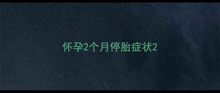 图片 怀孕2个月停胎症状2