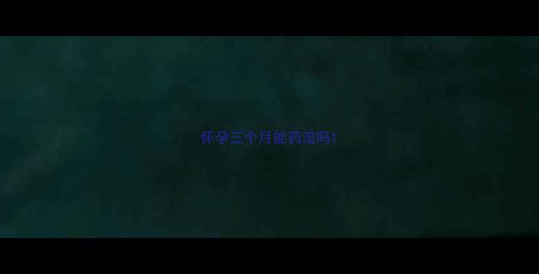 图片 怀孕三个月能药流吗1