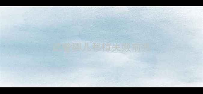 图片 试管婴儿移植失败前兆